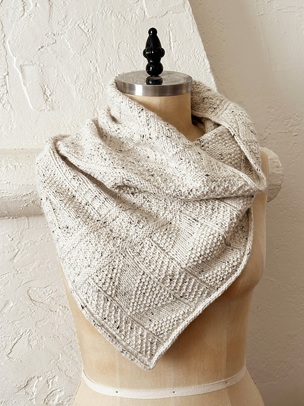 Rincon cowl on a dress form
